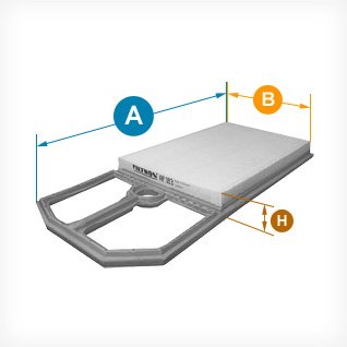 Air filter  Art. B20534OEM
