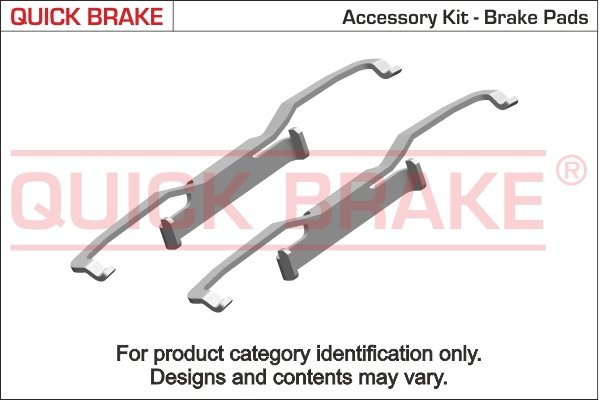 Accessory Kit, disc brake pad (Behind the axle, Front axle, left)  Art. 1090052