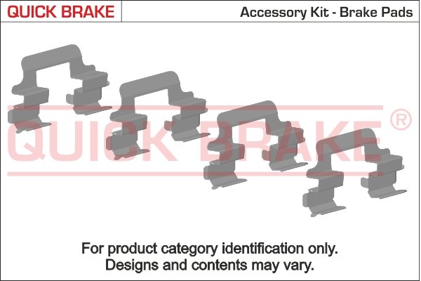 Accessory Kit, disc brake pad (Rear axle)  Art. 1090058