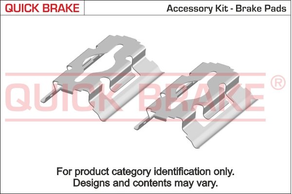 Accessory Kit, disc brake pad (Front axle)  Art. 1091282