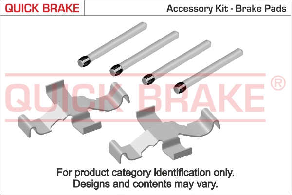 Accessory Kit, disc brake pad (Front axle)  Art. 1091643