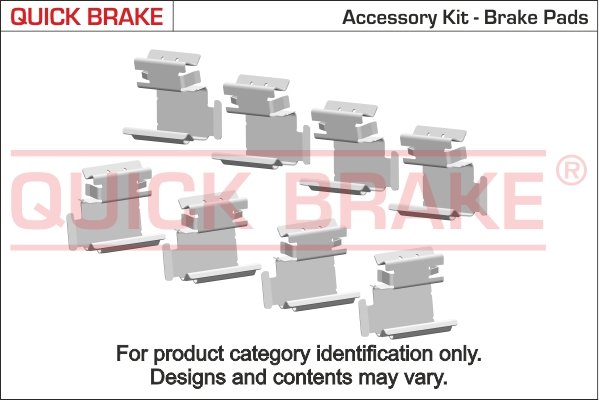 Accessory Kit, disc brake pad (Rear axle)  Art. 1091699