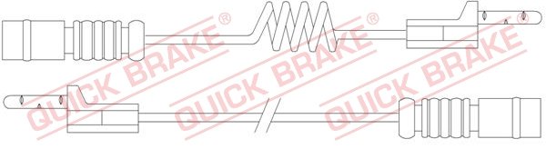 Warning Contact, brake pad wear (Rear axle, both sides)  Art. WS0176A