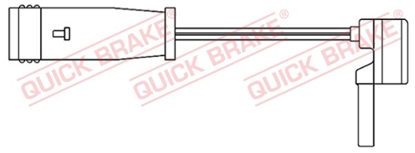 Warning Contact, brake pad wear (Rear axle, Front axle)  Art. WS0196A