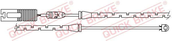 Warning Contact, brake pad wear (Front axle)  Art. WS0199A