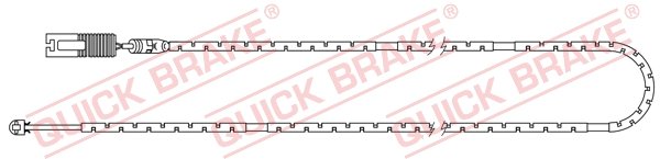 Warning Contact, brake pad wear (Rear axle)  Art. WS0246A