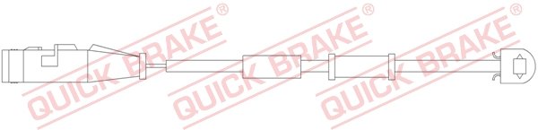 Warning Contact, brake pad wear (Front axle)  Art. WS0255A