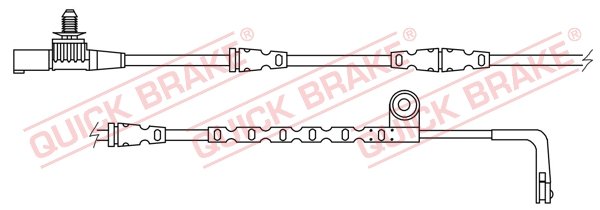 Warning Contact, brake pad wear (front axle both sides)  Art. WS0278A