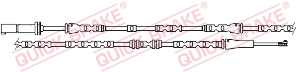 Warning Contact, brake pad wear (Rear axle)  Art. WS0304A