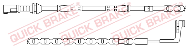 Warning Contact, brake pad wear (Rear axle, both sides)  Art. WS0382A