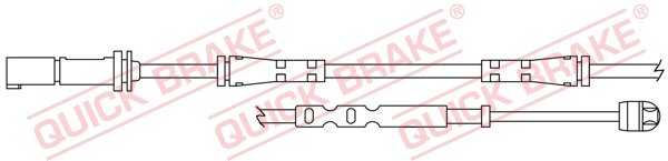 Warning Contact, brake pad wear (Front axle)  Art. WS0401A