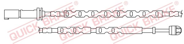 Warning Contact, brake pad wear (Disc brake)  Art. WS0402A