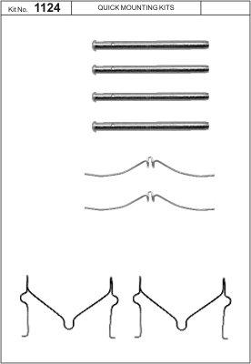 Accessory Kit, disc brake pad (Front axle)  Art. 1091124