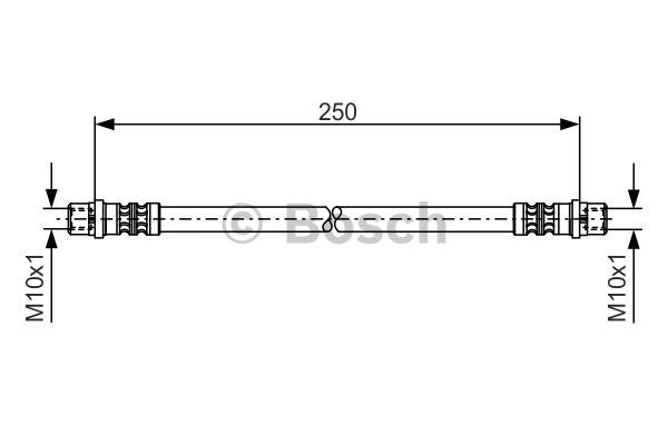 Brake Hose (Rear axle middle)  Art. 25031