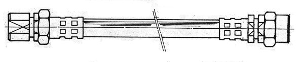 Brake Hose (Rear axle, left, Rear axle, right)  Art. 26001