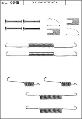 Accessory Kit, brake shoes (Rear axle)  Art. 1050645