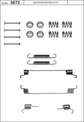 Accessory Kit, brake shoes (Rear axle)  Art. 1050672