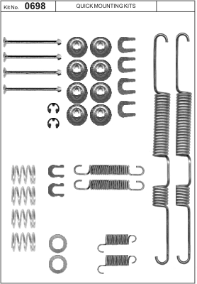 Accessory Kit, brake shoes (Rear axle)  Art. 1050698