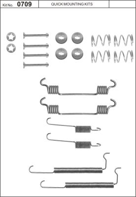 Accessory Kit, brake shoes (Rear axle)  Art. 1050709