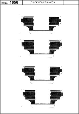 Accessory Kit, disc brake pad (Front axle)  Art. 1091656