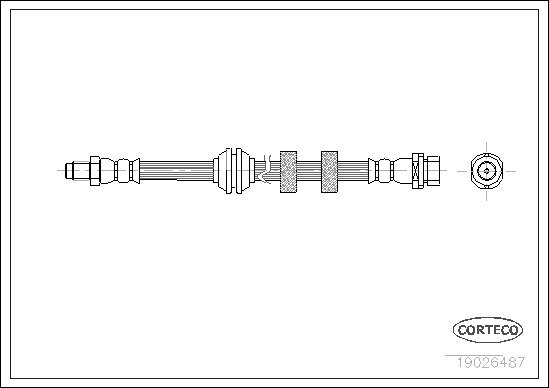 Brake Hose (Front axle)  Art. 32986