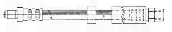 Brake Hose (Rear axle, Brake caliper)  Art. 32988