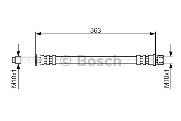 Brake Hose (Front axle)  Art. 37017