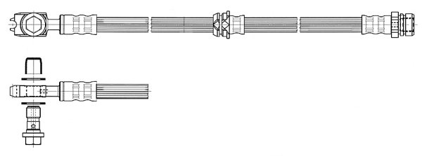 Brake Hose (Front axle)  Art. 50832X