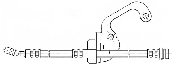 Brake Hose (Front axle, left)  Art. 50838X