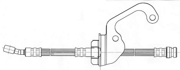 Brake Hose (Front axle, right)  Art. 50839X