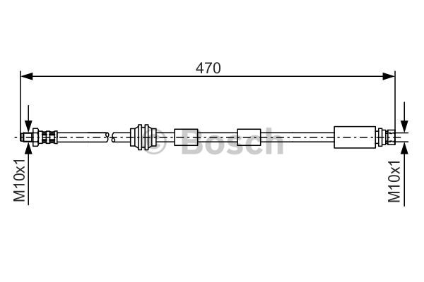 Brake Hose (Front axle)  Art. 58986