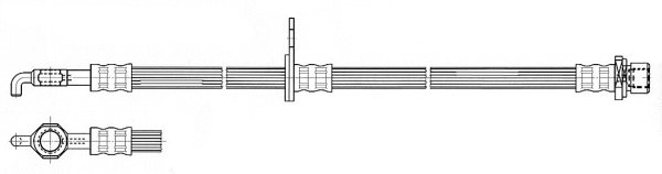 Brake Hose (Front axle, left)  Art. 59963