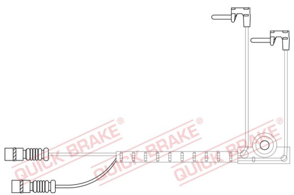 Warning Contact, brake pad wear (Front axle)  Art. WS0422A