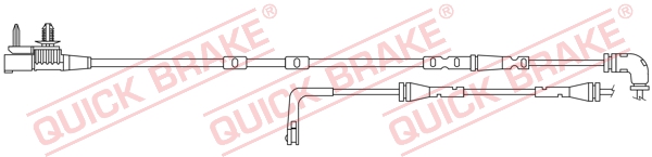 Warning Contact, brake pad wear (Front axle)  Art. WS0420A