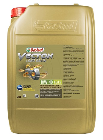 Motor oils Engine oil CASTROL VECTON LONG DRN 10W40 E6/E9 20L  Art. 15B347