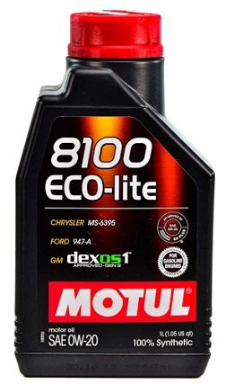 Motor oils Engine oil MOTUL 8100 ECO-LITE 0W-20 1L  Art. 108534