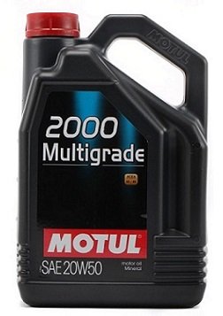 Motor oils Motor oil MOTUL 2000 MULTIGRADE 20W-50 A2/B2 4L  Art. 100310