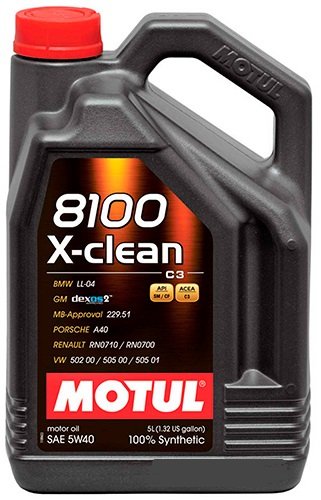 Motor oils Engine oil MOTUL 5W40 229.51/DEXOS2/C3 5L  Art. 102051