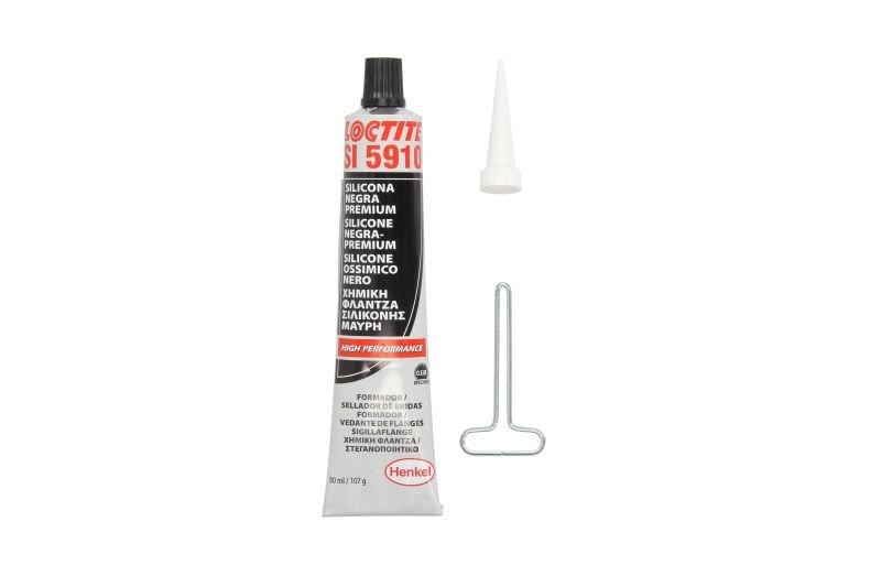Lubricants, greases, silicones and other substances Silicone seal 80g black -55/200°C (Front end)  Art. LOC5910BLACK80ML