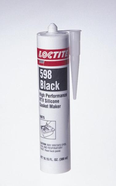 Lubricants, greases, silicones and other substances Silicone seal 300ml black -55/316°C (Front end)  Art. LOC598BLACK300ML