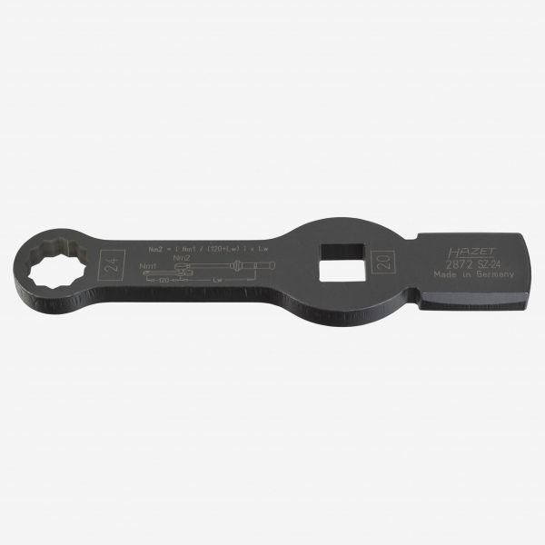 Open-end wrenches, spanners, socket wrenches, etc. Socket wrench, Size: 24, Length: 219 mm  Art. HAZ2872SZ24