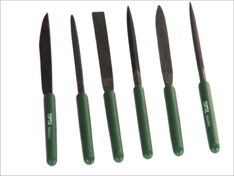 Knives, files, scissors, saws... File set 6 pcs  Art. GNBA0601