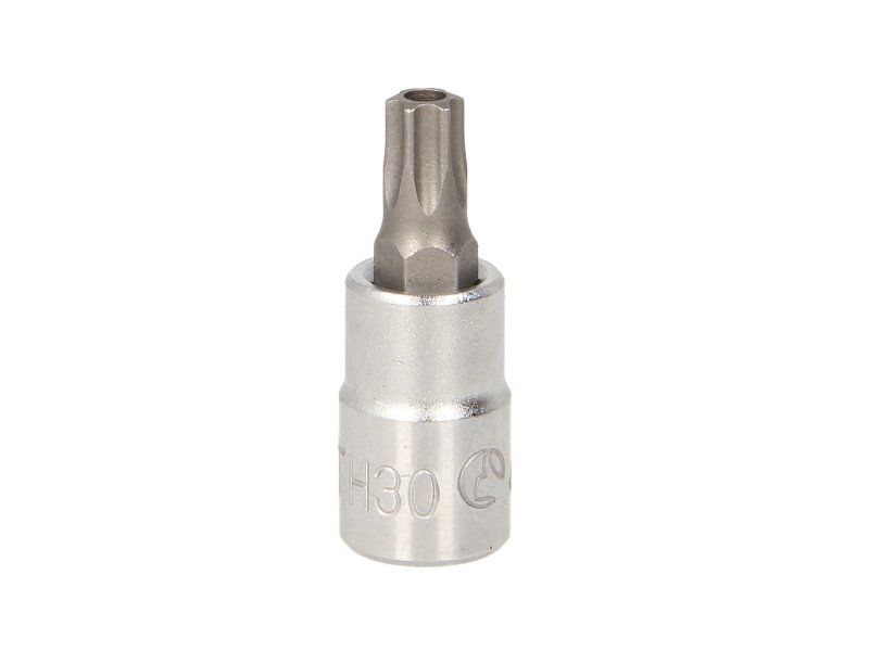 Sockets and screwdrivers Tip socket Hole head TORX, Size: T30, 1/4"  Art. 2025TH30