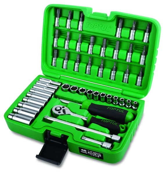 TOOL SETS Hylsy- ja kärkipalasarja 1/4