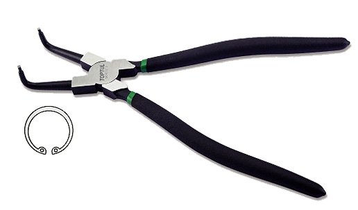 Pliers and cutters Lock ring pliers, Length: 300 mm  Art. DCAC1212