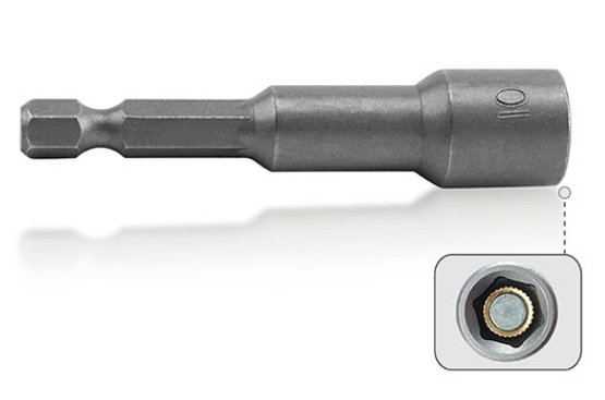 Screwdrivers and bits Bit Hex socket / HEX, Size: 6, 1/4", Length: 65 mm  Art. BEAA0806G
