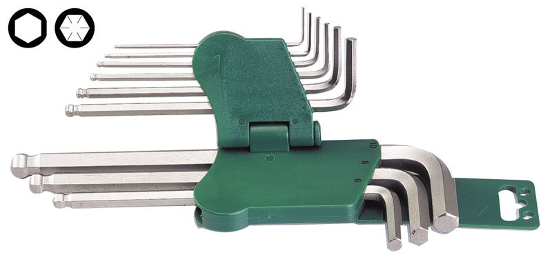 TOOL SETS Hex wrench set Size: 1.5, 2, 2.5, 3, 4, 5, 6, 8, 10; 9 pcs  Art. 1677429M