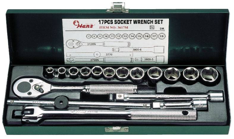 TOOL SETS Socket and wrench set  Art. 3617M