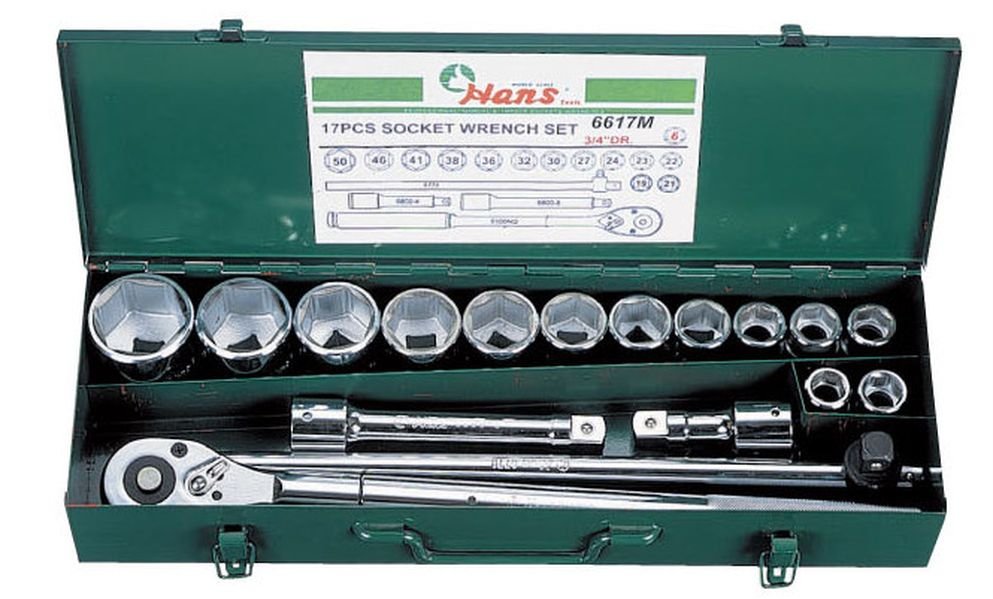 TOOL SETS Socket and wrench set  Art. 6617M