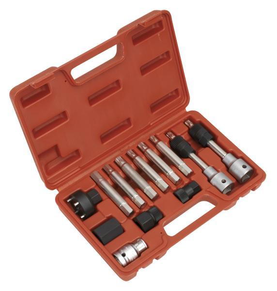 TOOL SETS Socket and bit set, 1/2"Sq Drive; TRX-Star* - T50-33T x 113mm, Spline - M10-33T x 113mm  Art. SEASX401